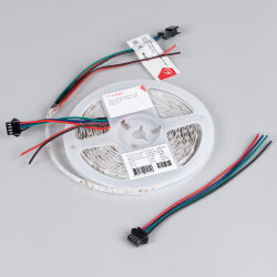 Светодиодная лента SPI-RZ-F60-6mm 12V RGB-РХ1-ВРТ (7 W/m, IP20, 3535, 5m) (Arlight) 044684