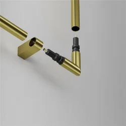 L-образный коннектор для системы Axity (Латунь)