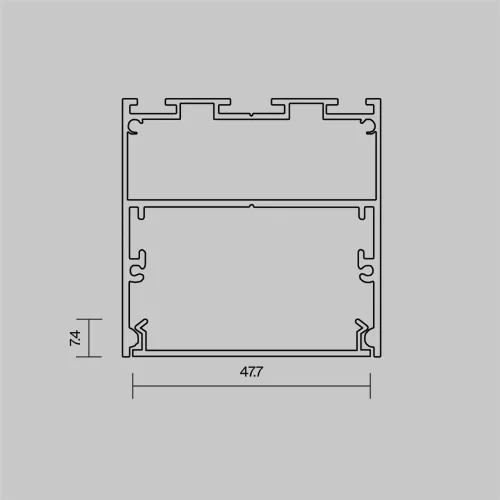 Рассеиватель для профиля 50×50 (Белый, 10 м), ALM-5050T-O-DF-10M 642050 (Белый) - фото 2