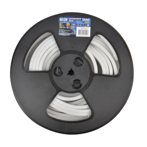 ULS-N11-2835-120LED-m-8mm-IP67-DC24V-10W-m-15M-6500K Светодиодная гибкая герметичная лента, NEON, Катушка 15м, в герметичной упаковке, Дневной белый свет 6500K - фото 2