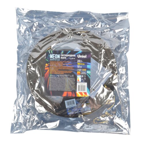 ULS-N11-2835-120LED-m-8mm-IP67-DC24V-10W-m-15M-6500K Светодиодная гибкая герметичная лента, NEON, Катушка 15м, в герметичной упаковке, Дневной белый свет 6500K - фото 3