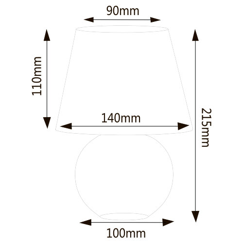UML-B303 E14 DARK GREY Светильник настольный декоративный под лампу Е14, 40W, Механический выключатель, Темно-серый - фото 5