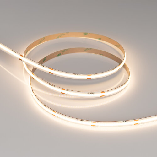 Светодиодная лента COB-X480-8mm 24V Warm3000 (8 W/m, IP20, CSP, 5m) (Arlight) - фото 4