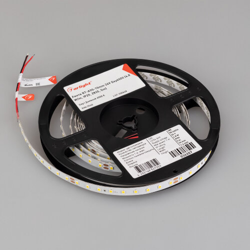 Светодиодная лента RT-А90-10mm 24V Day4000 (4.8 W/m, IP20, 2835, 5m) (Arlight, высок.эфф.200 лм/Вт) 036207 - фото 2
