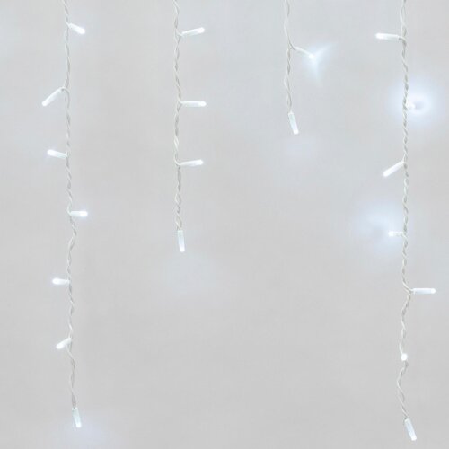ULD-B3010-200-TWK WHITE IP67 Бахрома светодиодная с эффектом мерцания, 3м, Соединяемая, 200 светодиодов, Белый свет, Провод белый. - фото 3