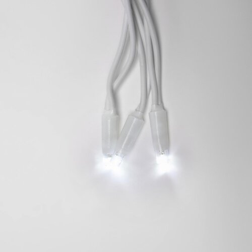ULD-B3010-200-TWK WHITE IP67 Бахрома светодиодная с эффектом мерцания, 3м, Соединяемая, 200 светодиодов, Белый свет, Провод белый. - фото 4