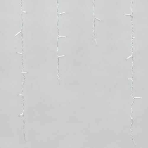 ULD-B3010-200-TWK WHITE IP67 Бахрома светодиодная с эффектом мерцания, 3м, Соединяемая, 200 светодиодов, Белый свет, Провод белый. - фото 5