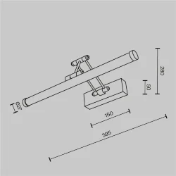 Подсветка Блеск / Luster 2700К 9Вт (Белый) MIR268WL-L3W3K