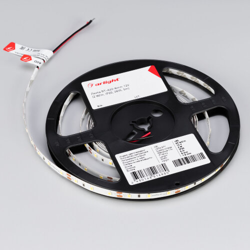 Светодиодная лента RT-A60-8mm 12V White6000 (2 W/m, IP20, 2835, 5m) (Arlight) - фото 2