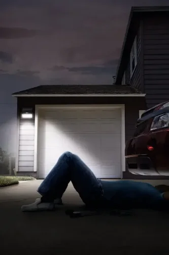 Уличный ночник-прожектор на солнечной батарее | 2.9W/3000K IP54 380lm СЕНСОР | - LEDVANCE ENDURA FLOOD SOLAR Double. Фото 4