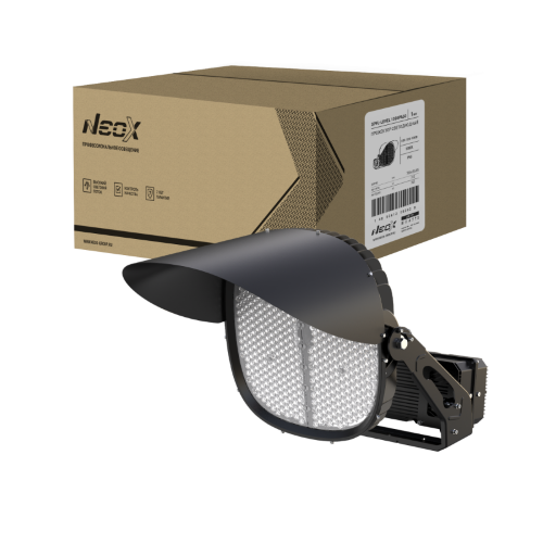 Прожектор светодиодный SPFL-LEVEL 1300PA50 1300/1200/1000Вт 100-277В 160лм/Вт 40гр 7лет IP66 черный NEOX - Фото