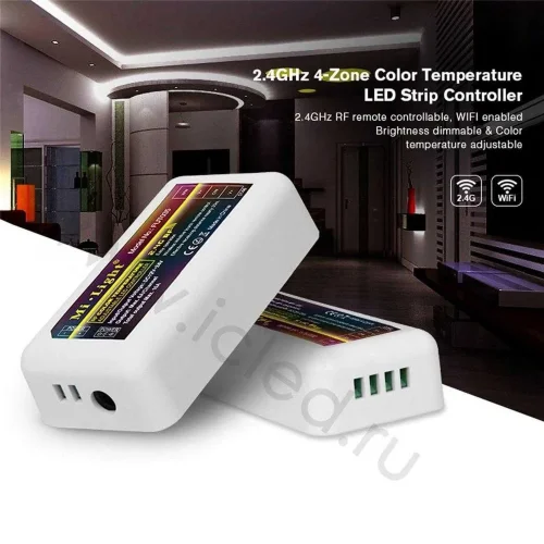 Диммер Mi-Light FUT035 P822 (CCT+Brightness, 12-24V, 144-288W) - фото I