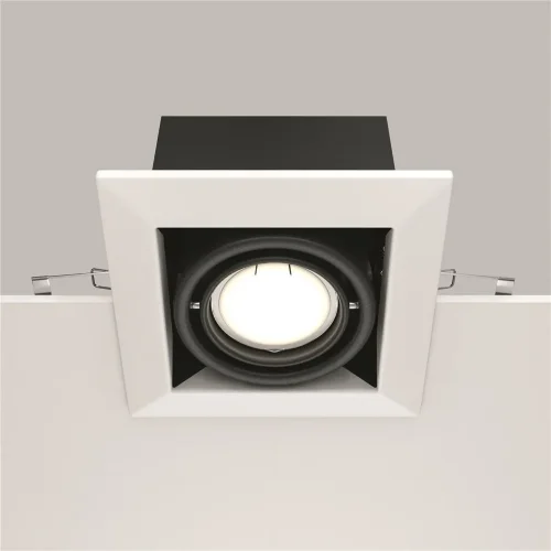 Встраиваемый светильник Металл Модерн / Metal Modern 1*GU10 10 Вт (Белый) DL008-2-01-W - фото 4
