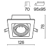 Встраиваемый светильник Металл Модерн / Metal Modern 1*GU10 10 Вт (Белый) DL008-2-01-W - фото 8