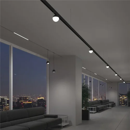 Slim Magnetic Трековый светильник 12W 4200K Lars черный 85033/01 85033/01 - фото 5