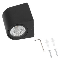 ULU-S04A-5W-4000K IP54 BLACK Светильник светодиодный уличный, Архитектурный накладной, Белый свет 4000K, Корпус черный.