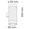 Настенный светильник (бра) Килт / KILT 3000К 10Вт (Черный) C027WL-L10B - фото 8