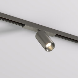 Светильник для трека SHINE SPOT со светодиодом, D35*H70, 48V DC, 6W, RA?90, 3000K, IP20, темный никель, алюминий, Denkirs DK5740-DN