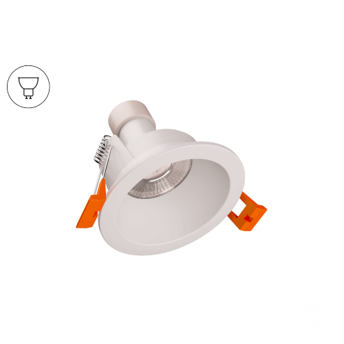 Рамка для LED модуля POINT (RAL9003 — MR16/GU10) - фото 1