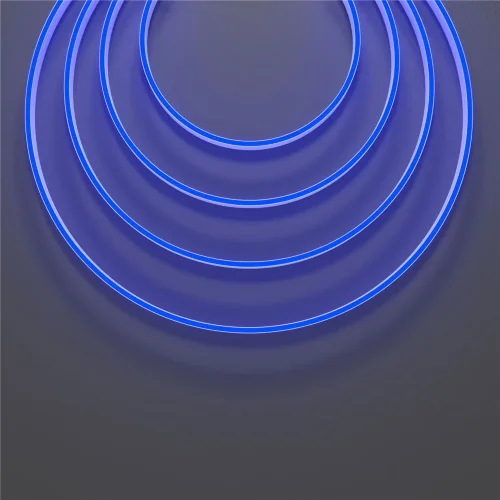 Гибкий неон 10x4 24В 9,6 Вт/м Blue IP67 5м (Белый) - фото 4