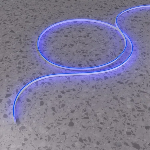 Гибкий неон 10x4 24В 9,6 Вт/м Blue IP67 5м (Белый) - фото 3