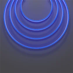 Гибкий неон 10x4 24В 9,6 Вт/м Blue IP67 5м (Белый)