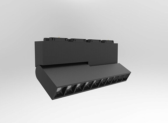 'Светильник для трека SY черный, 20 Вт, 3000К, SY-601255F-20-BL-WW. Фото 2