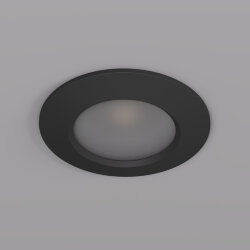 Встраиваемый светильник влагозащ., IP 65, 50 Вт, GU10, черный, алюминий, Denkirs DK3016-BK