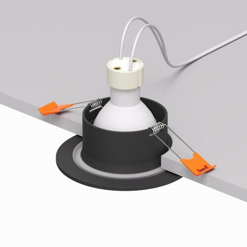 DK3016-BK Встраиваемый светильник влагозащ., IP 65, 50 Вт, GU10, черный, алюминий. Фото 3