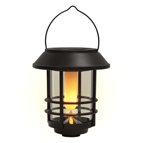 USL-S-281-PT170 FIERY LANTERN Садовый светильник на солнечной батарее Горящий фонарь, Подвесной, 12 светодиодов, Эффект горящего пламени, 1x18650 Li-Io аккумулятор в-к, IP44, TM Uniel - фото 1