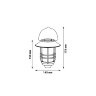 USL-S-281-PT170 FIERY LANTERN Садовый светильник на солнечной батарее Горящий фонарь, Подвесной, 12 светодиодов, Эффект горящего пламени, 1x18650 Li-Io аккумулятор в-к, IP44, TM Uniel - фото 8