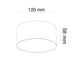Потолочный светильник Zon 4000K 1x12Вт 120° (Матовое Золото)