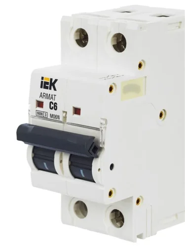 Выключатель автоматический модульный 2п C 6А M06N ARMAT IEK AR-M06N-2-C006 - фото 8