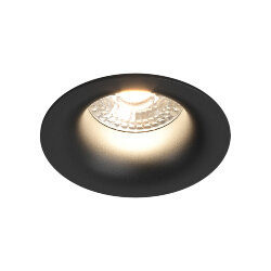 Встраиваемый светильник, IP 20, 10 Вт, GU5.3, LED, черный, пластик, Denkirs DK3024-BK