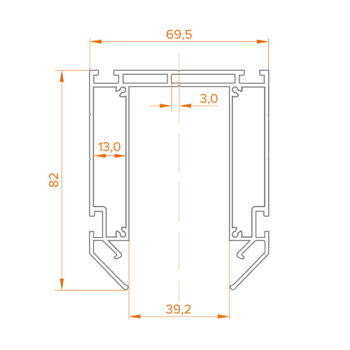 Профиль для натяжного потолка WOLTA WAP-WML-TR2/01B - фото 4.