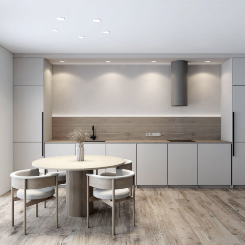 Встраиваемый влагозащищенный светильник TRIM, 12 Вт LED 3000-4000-6500K, IP44, алюминий, акрил. Фото 6