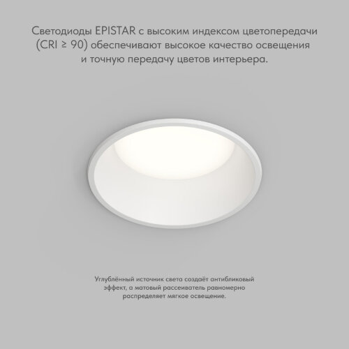 Влагозащищенный светильник Denkirs Trim | ТРИМ DK2450-WH. Фото 3
