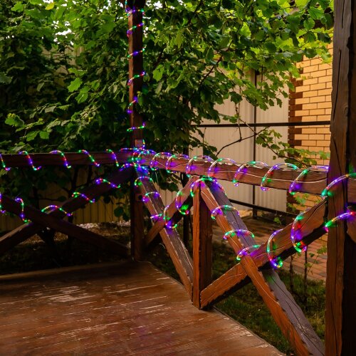 ULD-D50 25M-С08 IP44 MULTI Гирлянда светодиодная Дюралайт, 25м, С контроллером, Разноцветный свет, Провод прозрачный - фото 4