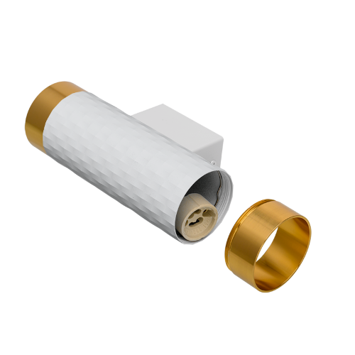 Светильник WOLTA WSL-GU10/W10WG под лампу GU10 Белый / Золотой CELLA - фото 7.