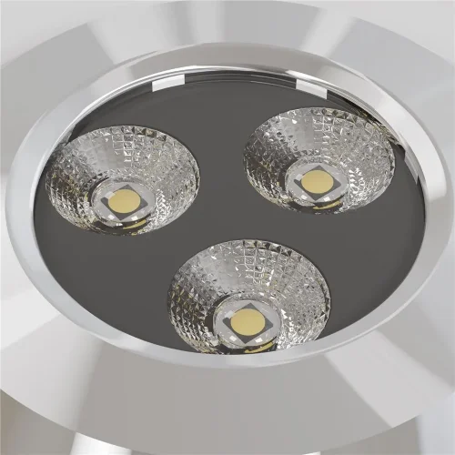 Встраиваемый светильник Flash 3000K 3Вт IP 67 (Серебро) - фото 3