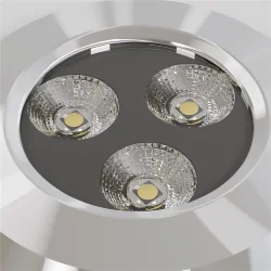 Встраиваемый светильник Flash 3000K 3Вт IP 67 (Серебро)