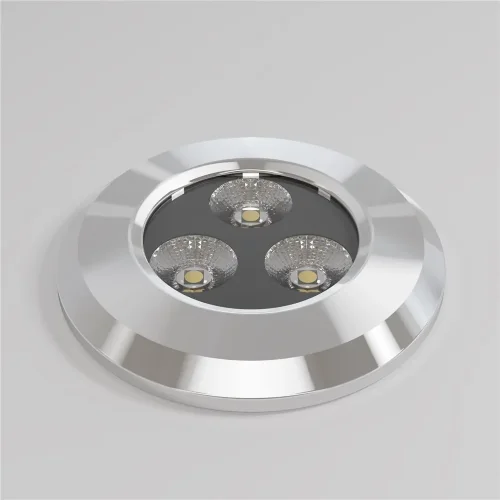Встраиваемый светильник Flash 3000K 3Вт IP 67 (Серебро) - фото 3