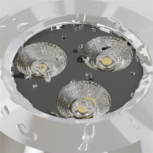 Встраиваемый светильник Flash 3000K 3Вт IP 67 (Серебро) - фото 4