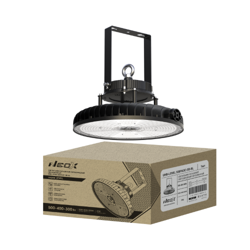 Светильник складской светодиодный UHB-LEVEL 500PA3C-SB-BL 500/400/300Вт 100-277В 175Лм/Вт 3CCT 5лет IP69K NEOX - Фото