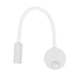 ULT-F21-3W-4000K IP20 WHITE Светильник светодиодный настенный гибкий для интерьерного освещения, 85-265В, Белый свет 4000К, Белый, TM Uniel