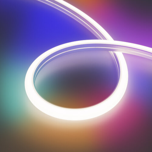 Светодиодная лента герметичная DMX MOONLIGHT-TOP-B84-16x15mm 24V RGB-PX7 360deg (18 W/m, IP67, 5m, wire x2) (Arlight, Вывод прямой, 3 года) - фото 1