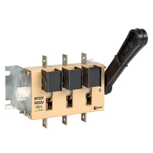 Выключатель-разъединитель ВР32У-31А31220 100А 1 напр. с дугогасит. камерами несъемная лев./прав. рукоятка MAXima EKF uvr32-31a31220 - фото