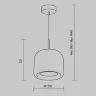 Подвесной светильник Мэдмен / Madmen 3000К 6Вт (Латунь) MOD128PL-L6SG - фото 4