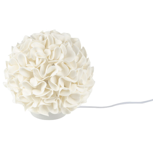 ULW-R07 T-3000K-150C-A Гортензия Белый-Белый Светильник светодиодный со сменной лампойв-к, E27, теплый белый свет 3000K, Плафон D150мм, прозрачный, Белое основание, TM Uniel - фото 1