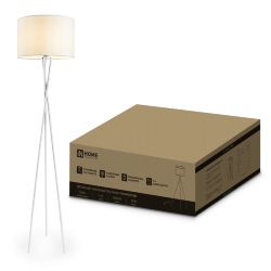 Светильник напольный под лампу ТНО 04-Е27-NW 230В бежевый абажур, белая тренога IN HOME